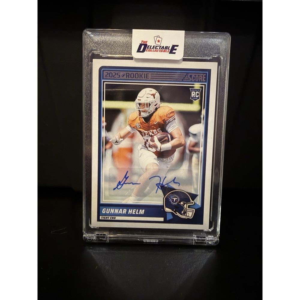 2025 Score - Rookies Gunnar Helm #99 Signatures (AU,‎ RC)